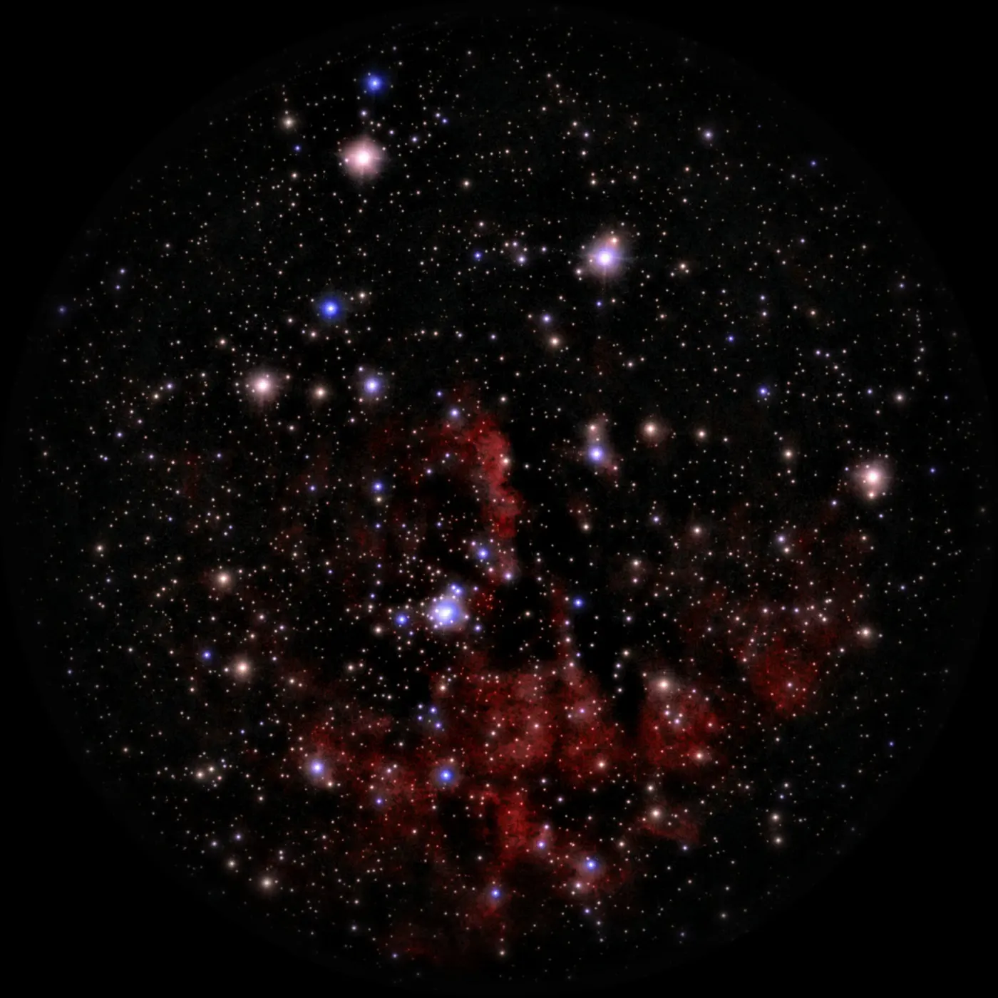 NGC 281, Nébuleuse Pacman