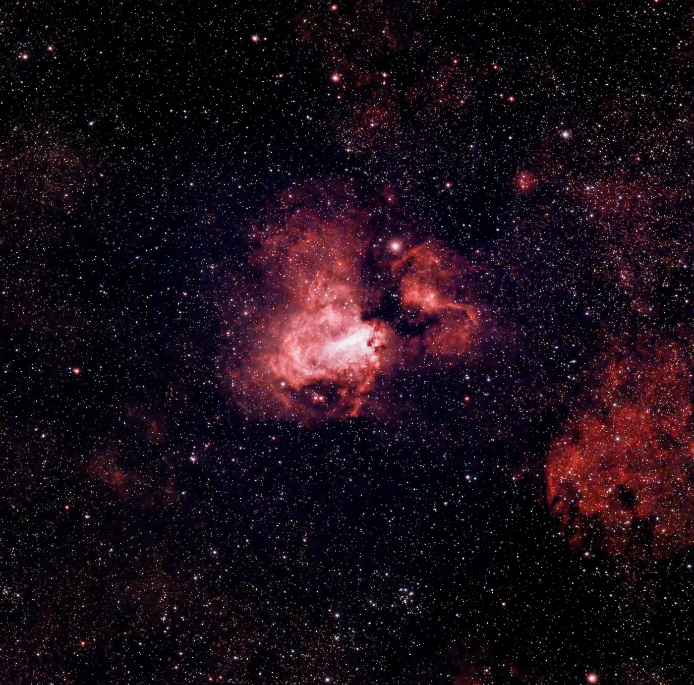 M17, Nébuleuse Oméga, in the constellation Sagittarius