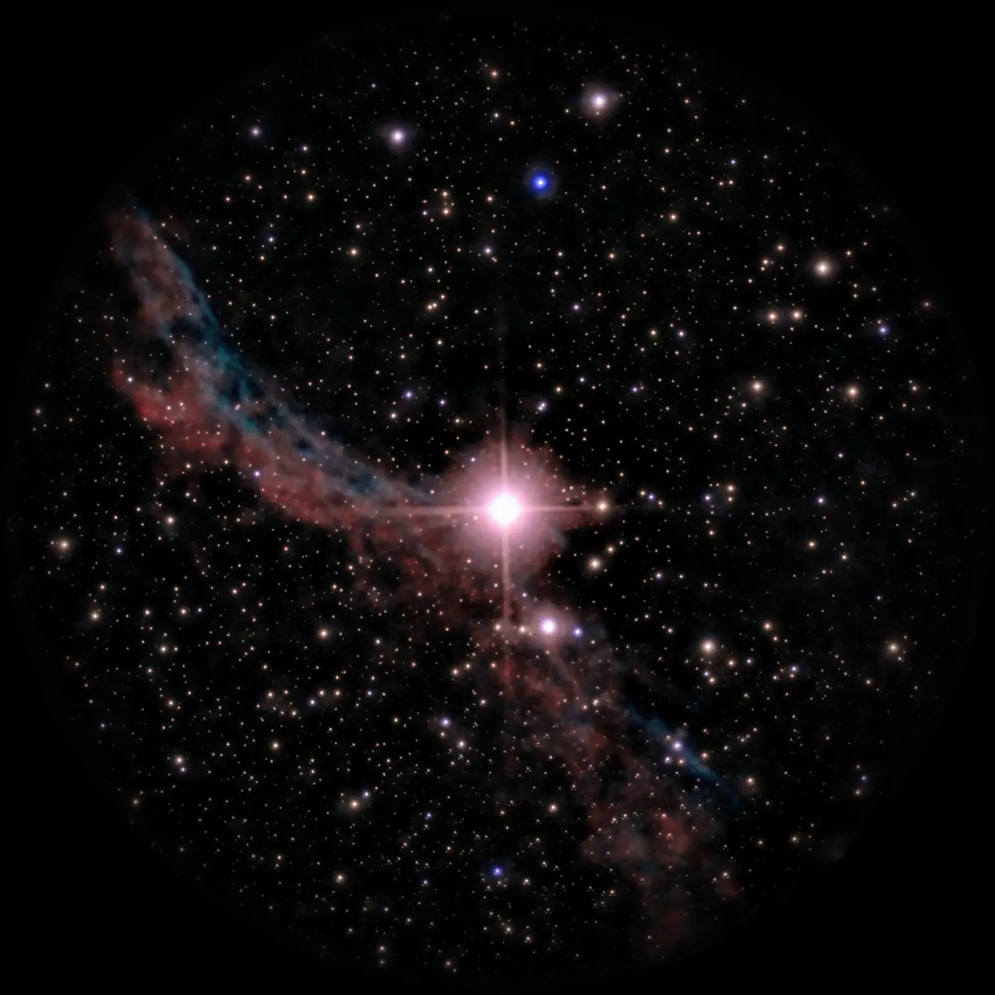 NGC 6960, Dentelles du Cygne, voile ouest