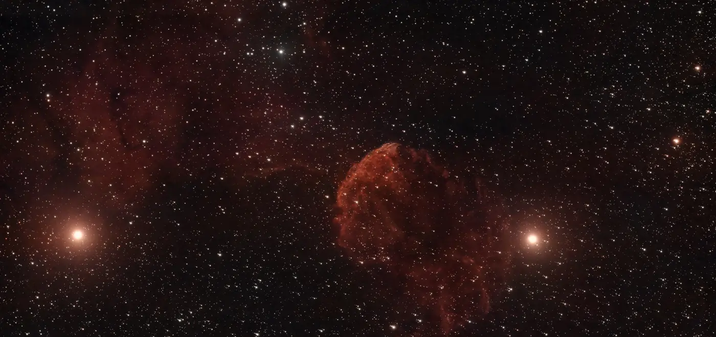 IC 443, Nébuleuse de la Méduse, dans la constellation Gémeaux